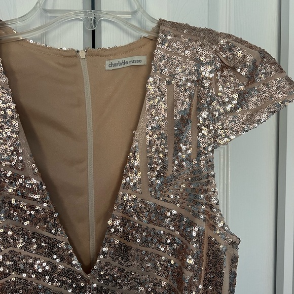 Sparkle Romper Jumpsuit - Picture 2 of 7